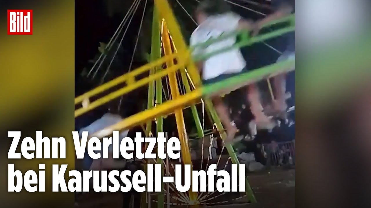 Indonesien: Fahrgeschäft stürzt plötzlich ein