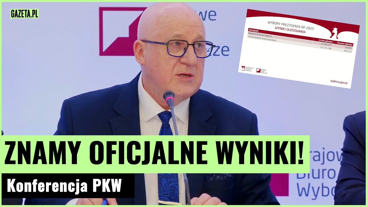 Wiemy, kto wygrał wybory prezydenckie! PKW podała dane ze 100% komisji | Gazeta.pl