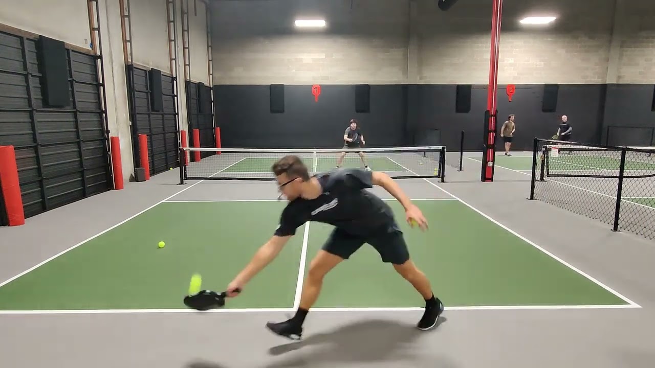 3.0 Pickleball Learns How to Keep His Opponents Back From a Pro