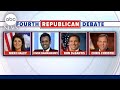 4 Republican presidential candidates set to take debate stage