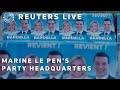 LIVE: Exteriors of Marine Le Pens party headquarters  | REUTERS