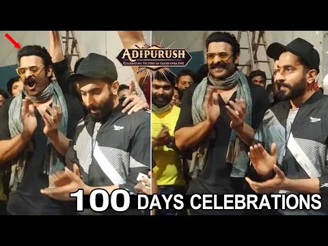 Video: Prabhas’ Adipurush team celebrates 100th day shoot Video: Prabhas’ Adipurush team celebrates 100th day shoot
