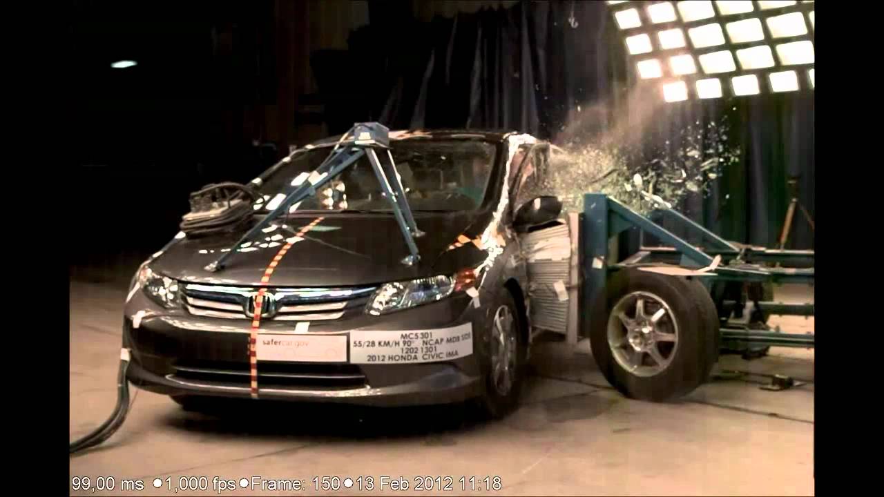 Honda civic hybrid crash #1
