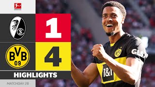 SC FREIBURG — BORUSSIA DORTMUND | Highlights | Matchday 28 – Bundesliga 2024/25