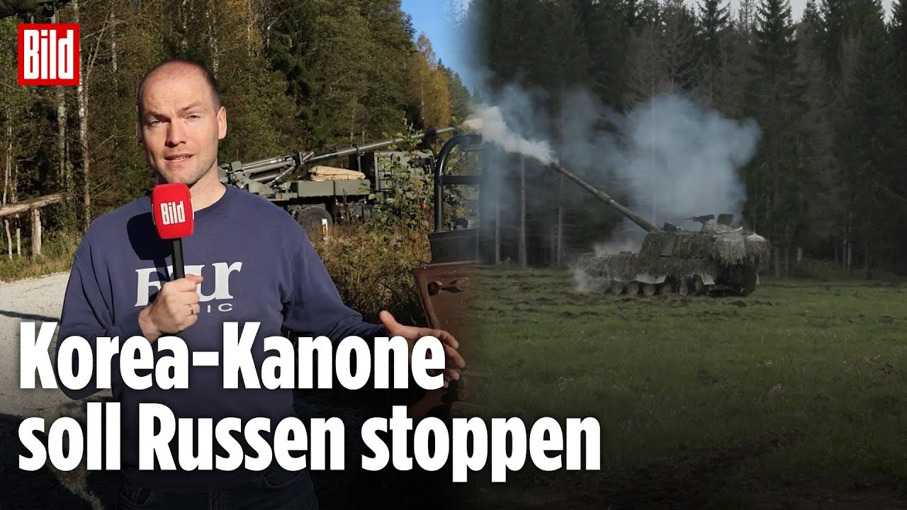 Estlands Artillerie übt an NATO-Grenze | BILD-Lagezentrum VOR ORT