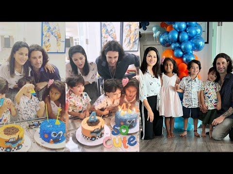 Sunny Leone celebrates her twins Asher and Noah birthday