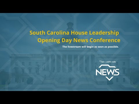 screenshot of youtube video titled South Carolina House Leadership Opening Day News Conference