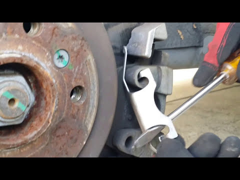 Change mercedes rear brake pads #4
