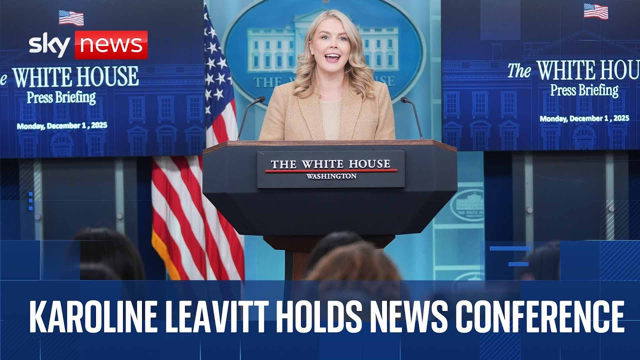 Trump's press secretary Karoline Leavitt questioned about Venezuela boat strike at briefing