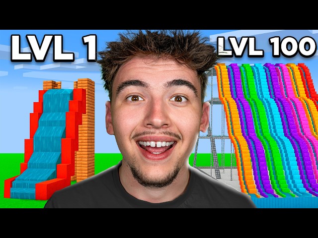 Construction Niveau 1 VS Niveau 100 sur Minecraft !