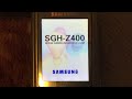 Samsung SGH-Z400 Startup/Shutdown