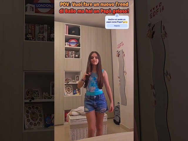 Anche voi come me?😂 POV: Vuoi fare un nuovo Trend ma hai un Papà geloso!🤭 #comedy #trenddance #trend