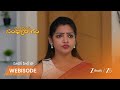 PADAMATI SANDHYARAGAM | EP - 1088 | Webisode 3 | Feb 12 2026 | Zee Telugu