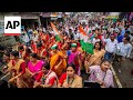 Colorful roadshows and rallies mark election campaigns in India ahead of polls