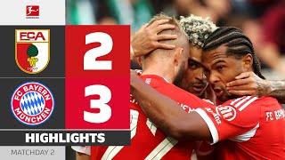 From 3-0 To Chaos: Augsburg Strike Back | FC AUGSBURG — FC BAYERN | Highlights | MD 2 – Bundesliga