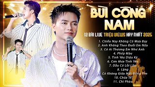 BÙI CÔNG NAM Playlist Mới 2025 - 12 Bài Live Triệu Views Hay Nhất | Chiều Nay Không Có Mưa Bay, Lặng