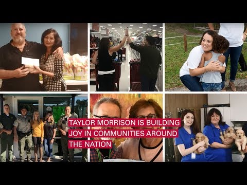 Taylor Morrison team members build joy in their communities nationwide. Taylor Morrison team members build joy in their communities nationwide.