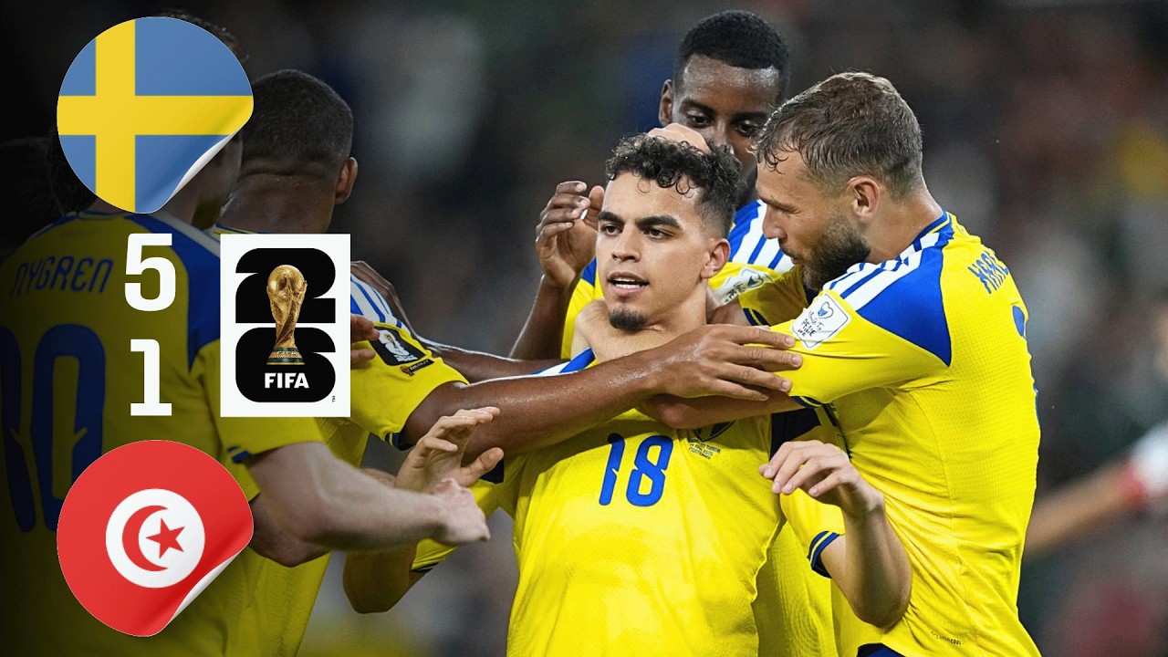 Résumé du match entre la Suède et la Tunisie à la Coupe du Monde de la FIFA 2026™!