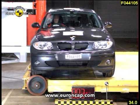 ვიდეო crash test BMW 1 სერია 5 doors 2004 წლიდან