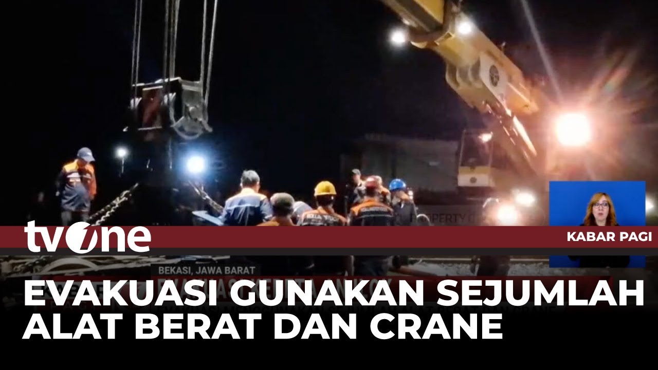 KAI Kerahkan Crane Evakuasi KA Purwojaya Anjlok | tvOne