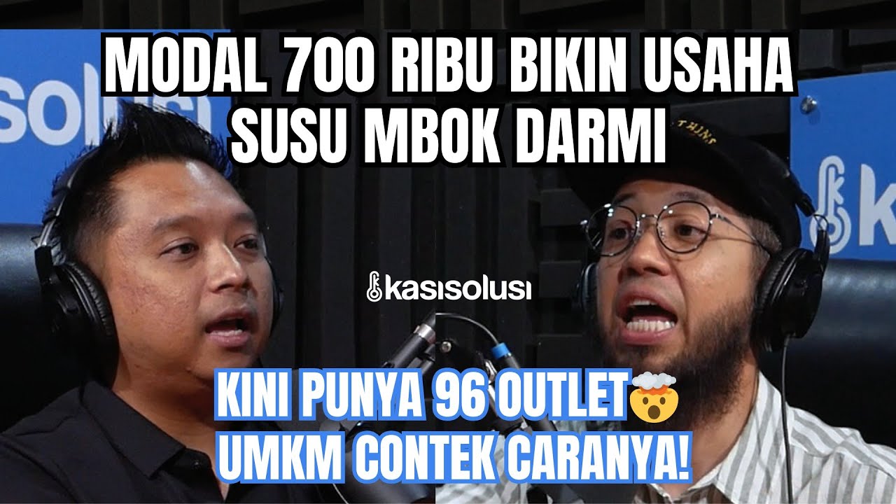 MODAL 700 RIBU BIKIN USAHA SUSU MBOK DARMI, KINI PUNYA 96 OUTLET😱KISAH BANGUN USAHA DARI NOL