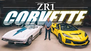 GM President Mark Reuss Unveils the Next Corvette ZR1 and Classic 1960s Corvette | Jay Leno's Garage