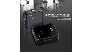 Pratinjau video produk ANYTROX Clip On Microphone Lavalier Vlogging Streaming Wireless 2.4GHz - ANC50