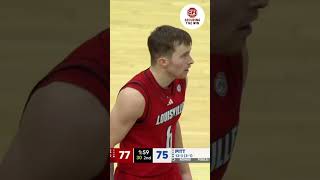 That's how you end a game 🤯 #louisvillecardinals #louisville #accbasketball #basketball #collegembb