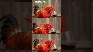 BREAKING! Chicken Develops Taste for $200 Wine