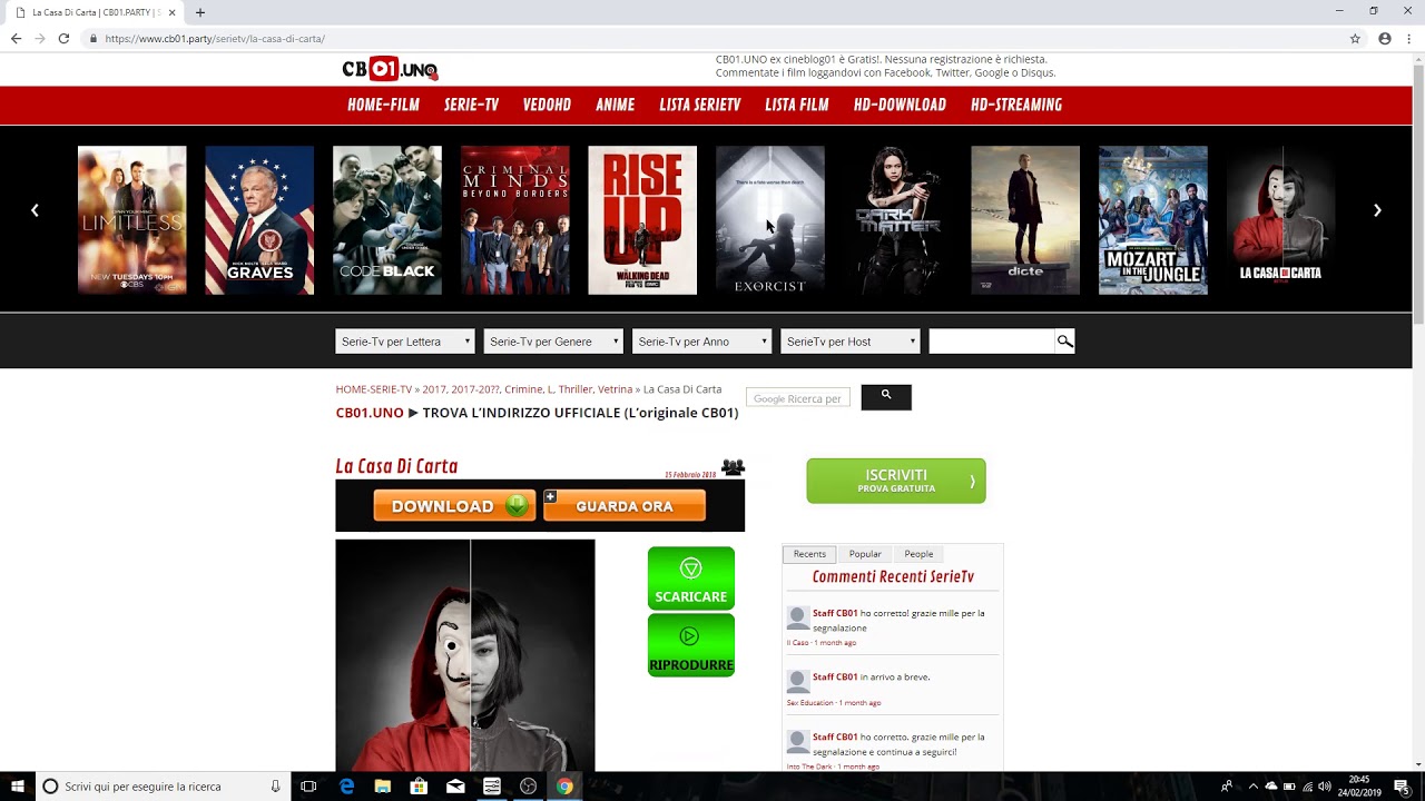 FILM GRATIS CORSARO NERO SCARICARE