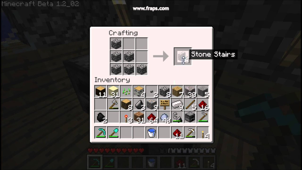 minecraft-how-to-make-a-stone-stairs-youtube