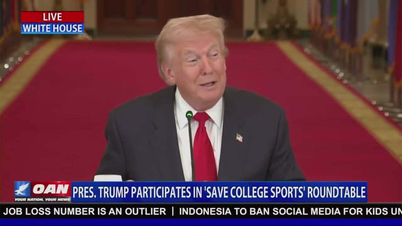 LIVE: President Trump Participates in 'Save College Sports' Roundtable