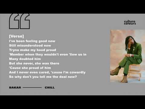 Bakar - Chill - Lyrics