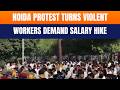 LIVE: Noida Protest Turns Violent: Workers Demand Salary Hike in Phase 2