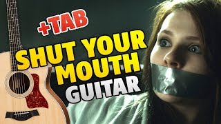 Pain - Shut Your Mouth (Fingerstyle Guitar Cover, Easy Guitar Tabs)