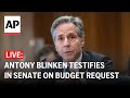 LIVE: Blinken testifies before Senate subcommittee on the State Departments budget request