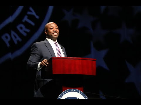 screenshot of youtube video titled Special Announcement with Senator Tim Scott