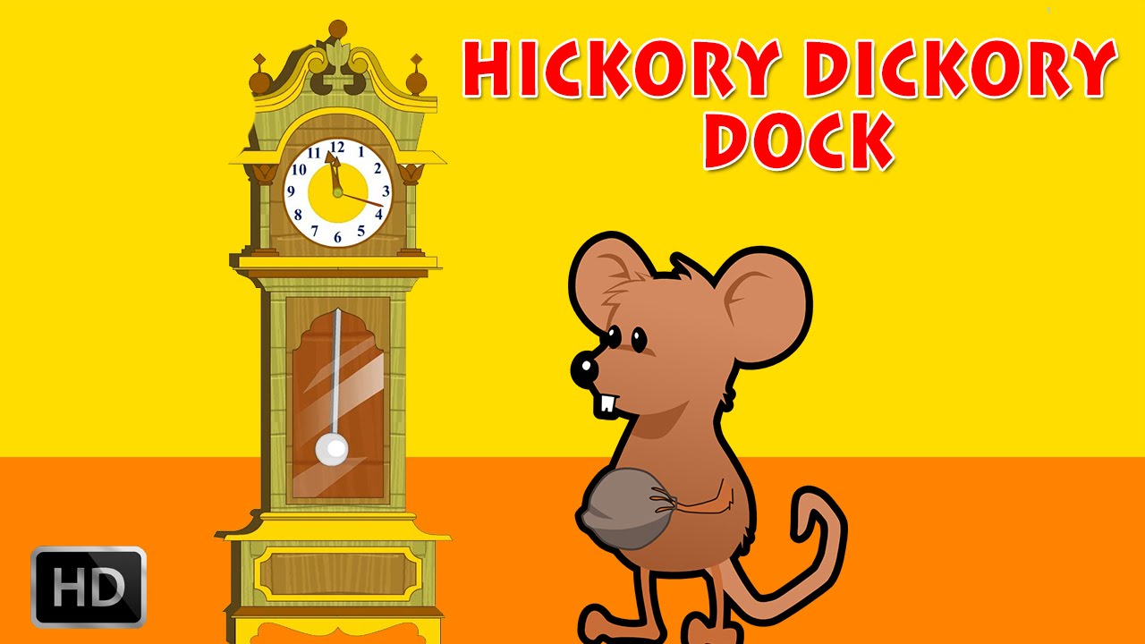 Hickory Dickory Dock With Lyrics Nursery Rhymes For Children YouTube