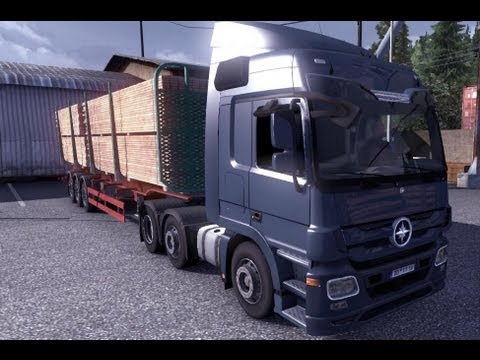 Euro truck simulator 2 mercedes benz actros youtube