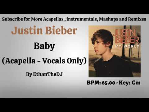 Upload mp3 to YouTube and audio cutter for Justin Bieber - Baby (Acapella - Vocals only) download from Youtube