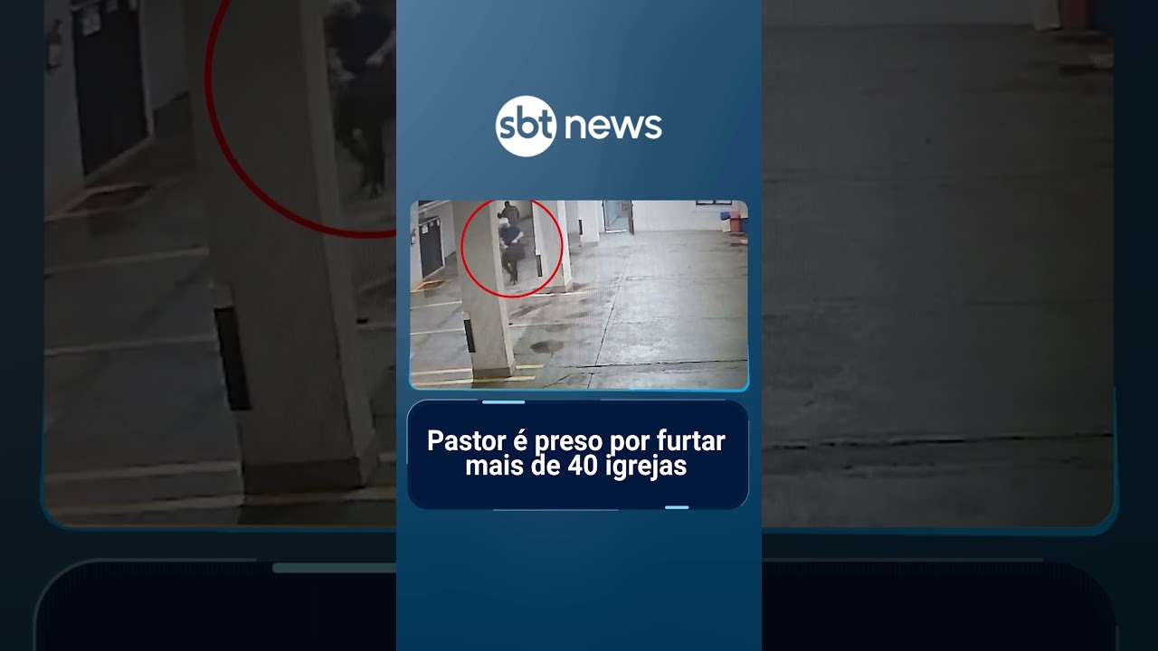 Pastor é preso por furtar mais de 40 igrejas; arrombava cofres e levava dinheiro | #SBTManhã