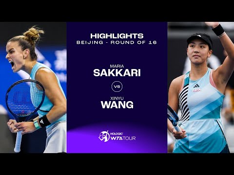 Maria Sakkari vs. Xinyu Wang | 2023 Beijing Round of 16 | WTA Match Highlights