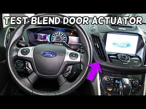 HOW TO TEST BLEND DOOR ACTUATOR ON FORD C-MAX