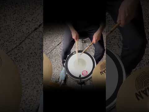 Tom Sawyer drum solo.. on a TWO PIECE DRUMKIT #shorts