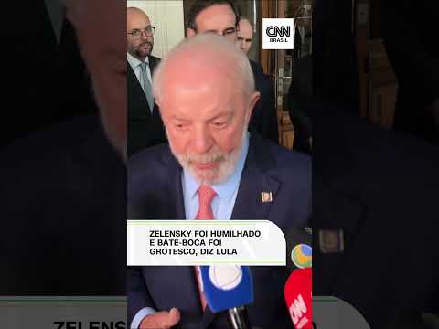 Zelensky foi humilhado e bate-boca foi o mais grotesco da diplomacia, diz Lula