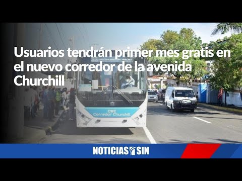 Usuarios tendrán este primer mes gratis en el nuevo corredor de la avenida Churchill