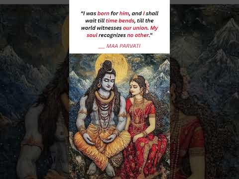 Born for him. Waiting beyond time. 💫 #shivshakti #divinity #parvati #shorts #shivparvati #shiv