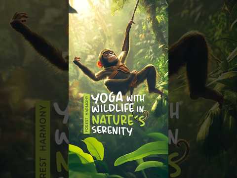 Forest Harmony: Yoga with Wildlife in Nature's Serenity #yoga #relaxing #nature #shorts #shortsfeed