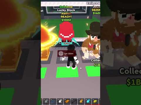 rainbow admin lucky block #sab #roblox #stealabrainrot