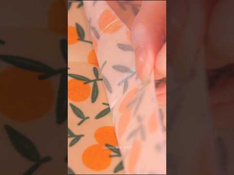 #asmr Addictive Beeswax Wrap Peeling 🍯 #shorts #asmrshorts #satisfying